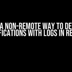 Is there a non-remote way to debug push notifications with logs in React?