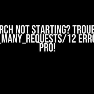 OpenSearch not starting? Troubleshoot the TOO_MANY_REQUESTS/12 error like a pro!